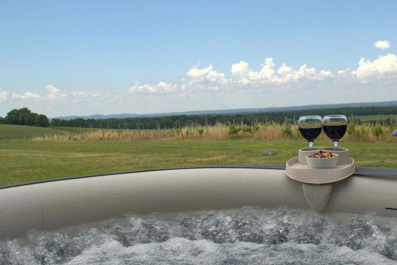 Perigourdine Avec Spa Et Vue Pomport Exteriér fotografie