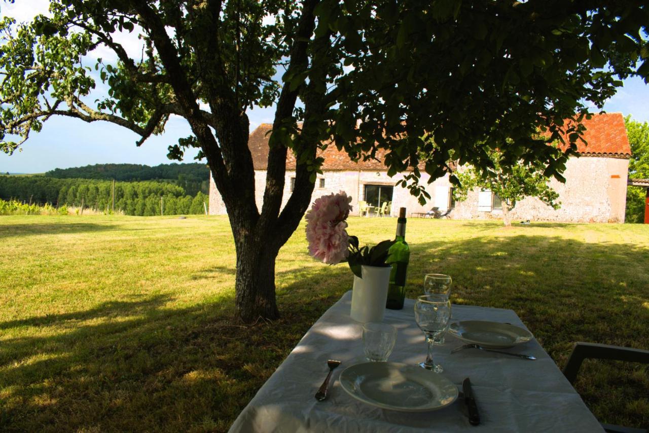 Perigourdine Avec Spa Et Vue Pomport Exteriér fotografie