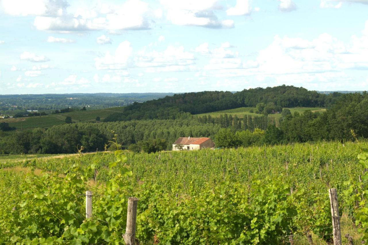 Perigourdine Avec Spa Et Vue Pomport Exteriér fotografie