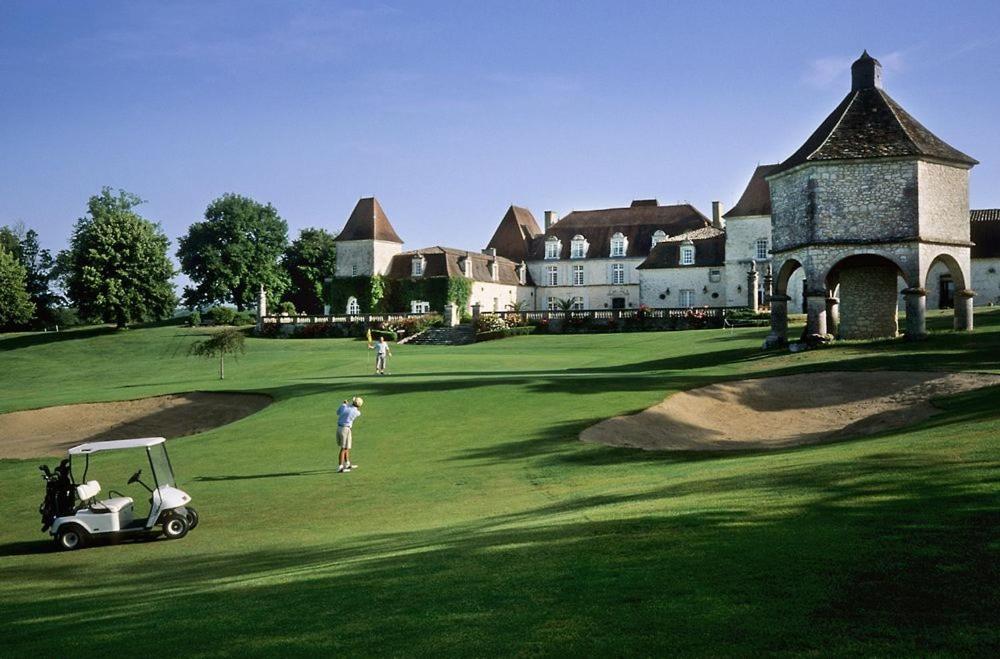 Perigourdine Avec Spa Et Vue Pomport Exteriér fotografie